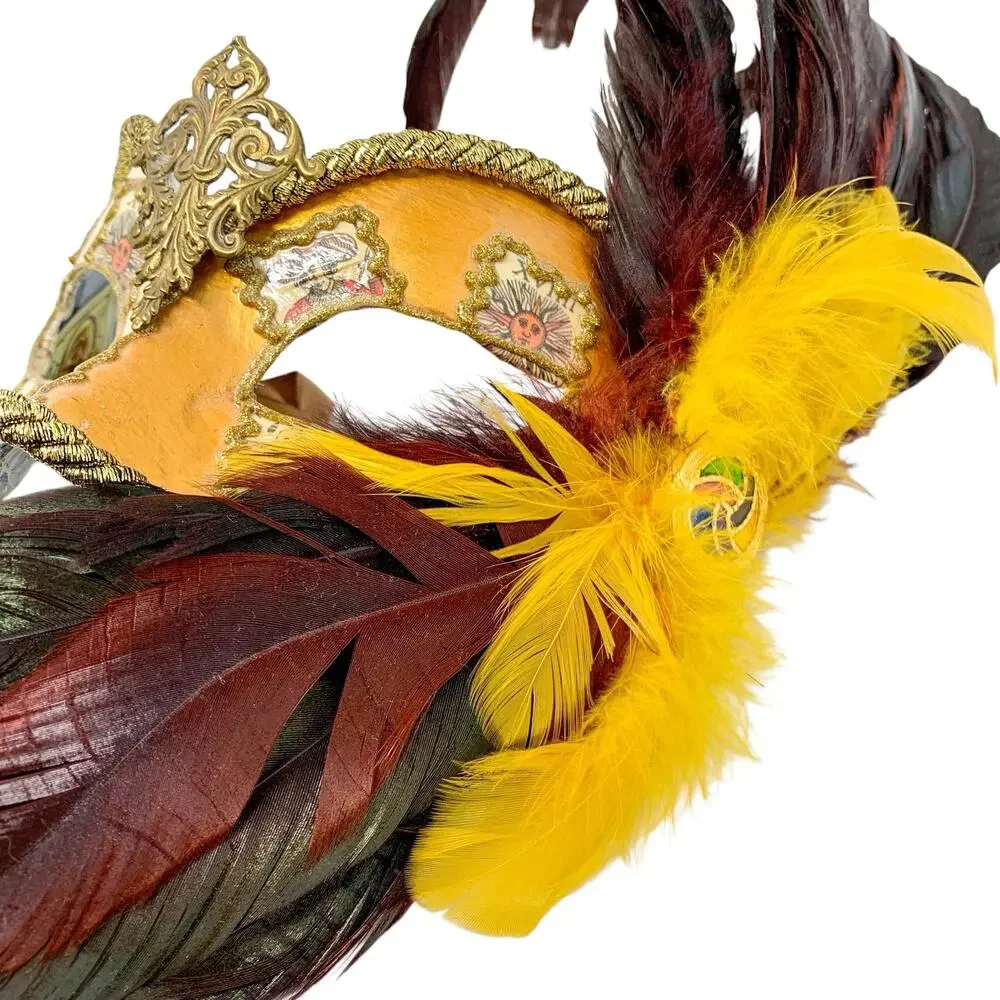Bertolini Venice Venetian Masquerade Masks Set of 2 Handmade Italy